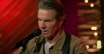 <p>Who knew that Dennis Quaid was so multi-talented? Check out Dennis Quaid&rsquo;s heartfelt &lsquo;Life&rsquo;s Railway to Heaven&rsquo; cover performance.</p>

<p>At the start of this video, we see a confident musical side to Dennis Quad. He is performing in a dimly lit studio room with a band. He starts singing at the mic with a country-style voice, strapped onto his back with a guitar. His voice is unique. He then joins in with his guitar as he sings the chorus. Hearing him sing about the Savior Jesus from a stage is an unexpected treat.</p>

<p>The lyrics to the chorus sing out:</p>

<p>&lsquo;Blessed Savior, thou will guide us,</p>

<p>Till we reach that blissful shore.&rsquo;</p>

<p>The band does an incredible instrumental interlude with Dennis. Each musician plays at a top level. The woman at the keys especially shines on her piano solo. Dennis picks back up the next verse, and you will be impressed with his gritty, southern voice. He reminds everyone of the hope of heaven that we have through Jesus.&nbsp;</p>

<p>It is always encouraging when celebrities use their large platforms to point others to Christ and share the gospel. A man as accomplished as Dennis Quaid has chosen to use his opportunity of having a following to point to them in ultimately following Jesus. He wants them to have the hope of heaven that he has in Christ. He has the right amount of drama and intensity. At the end of his performance, he smiles very big, proud to have sung such a classic hit from the 80s.&nbsp;</p>

<p>Whether we have large or small groups of people around us, how are we sharing the gospel of Jesus with them? Our testimonies matter just as much as Dennis Quaid&rsquo;s. May his being unashamed remind us to live that way every day.</p>

<p><em>&ldquo;For I am not ashamed of the gospel, because it is the power of God that brings salvation to everyone who believes: first to the Jew, then to the Gentile.&rdquo; <strong><a href="https://www.godtube.com/bible/Romans/1-16">Romans 1:16</a></strong></em></p>

