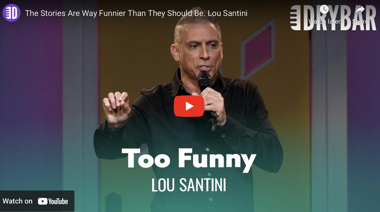 <p>These stories are way funnier than they should be, or at least they are when Lou Santini is telling them. In this clip from his first ever Dry Bar Comedy special Lou Santini tells the story of a lost tortoise and a friend who quit smoking.</p>
