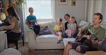<p>Check out this moving moment of living room worship. A family&rsquo;s beautiful rendition of &lsquo;Blessed Assurance&rsquo; will touch your heart.</p>

<p>At the start of this precious video, a smiling family in a living room says hi to the camera. Then, one sweet girl introduces her name. The little children are adorable as the family prepares to start. The father is on the guitar, and the mother is on the piano. The littles join in with their shakers; one daughter plays the violin as a soloist. The dad leads the song, and the family follows him in unison.</p>

<p>It is so worshipful and authentic watching this family lead us in praising the Savior. Each interlude verse is done by the little girl on the violin. The others continue on the maracas and bells. There is something so wholesome and encouraging about listening to this family sing. It leads our hearts to praise the Savior.&nbsp;</p>

<p>Watching this family inspires our hearts as the generations come together to praise the Lord. Jesus came to bring salvation to everyone who believes in Him and that is the main calling for parents to raise up children who know His love for them and to teach them the gospel. These parents are modeling that in such a beautiful way by including their kids in the music that teaches about having confident salvation in Jesus. It is a blessing to see and hear them. No, this is not a perfect performance that is tuned and mastered by a producer, but this is an authentically beautiful and joyful song to hear and sing along with this family.</p>

<p>May we be encouraged in knowing that our voice and our small family moments of worship to our Savior are a stunning offering to the Lord.</p>

<p><em>&ldquo;One generation commends your works to another; they tell of your mighty acts.&rdquo; <strong><a href="https://www.godtube.com/bible/Psalms/145-4">Psalm 145:4</a></strong></em></p>
