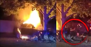 <p>A group of heroic police officers raced against time to rescue a 17-year-old driver trapped in a burning car.</p>

<p>Unfortunately, tragedies are an everyday occurrence in this fallen and lost world. Bad things happen all the time, often resulting in severe, devastating injuries and sadly, even loss of life. Television news broadcasts and thousands of websites are covered with such incidents, proving that statement to be completely true.&nbsp;</p>

<p>However, a special group of people immediately rush to the scene when horrific accidents or similar incidents happen. Those men and women rush to the scene, answering duty&rsquo;s call while looking for any possible way to save a life. Sadly, that is not often the case. However, there are instances in which law enforcement and firefighters perform rescues, pulling individuals to safety and saving their lives.</p>

<p><a href="https://www.youtube.com/watch?v=9ihUBKh-kvc">A clip posted on YouTube</a> captured one of those instances following a crash that engulfed a vehicle in flames. The camera catches the moments after a 17-year-old crashed into a tree. Soon after the crash, the car ignites, trapping the teen driver inside the vehicle.</p>

<p>The first officer on the scene, Austin Williams, recalls hearing the driver screaming for help as he tried to pry open the door to free the driver. He also broke a window, but the flames proved too much for the officer. He had no choice but to stand back and wait for help.</p>

<p>A second officer quickly arrived on the scene. He had a fire extinguisher and immediately began spraying the burning vehicle. However, it was insufficient to get the 17-year-old out of the car.</p>

<p>Then, more officers made it to the scene, and with the help of rope attached to their patrol car and the door of the burning vehicle, the 17-year-old was pulled from the car.</p>

<p>The teenager, who was stuck in the burning car for more than five minutes, survived but has undergone surgeries after sustaining burns to about 20% of his body.</p>

<p>Praise God for the heroic efforts of those officers and their refusal to give up.</p>
