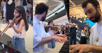<p>Listening to a violin's beautiful sound never gets old. In this video, a 10-year-old violinist stuns the crowd with an impromptu classical duet with a pianist.&nbsp;</p>

<p>In this video, a grown man who loves to play piano professionally at the airport is videoed with a little girl who walks up, asking to play with him. He asks curiously, &ldquo;She wants to play Vivaldi?&rdquo; He responds, &ldquo;It&rsquo;s very difficult.&rdquo; The precious girl says that she can do it with a big smile. He agrees that they can try.</p>

<p>They begin to play together, and just at the start of the song, this little girl will wow you! Everyone stops in their tracks and videos and is in awe of her age and high-level skill. She is a true prodigy. Jaws drop in the crowd. The pianist keeps going on track, and the little girl keeps up for the entire song. She does her trills and plays with such precision and poise.&nbsp;</p>

<p>Every moment is special and you want to know what she will do next alongside this adult, professionally trained, pianist who also shines in this video. So many people from the airport stop in awe and support this incredible performance. The young girl is more than gifted. She has skills that the Lord has given to her specifically that glorify Him. You will be in amazement and so happy that you took the time to watch this inspiring duet.&nbsp;</p>

<p>As we see this video, we worship the Lord who is the Creator and gives good and perfect gifts. He is greater than this performance or the musicians, the Maker is so worthy of all the praise. May this video spur our hearts to worship Him.</p>

<p><em>&ldquo;All honor and glory to God forever and ever! He is the eternal King, the unseen one who never dies; he alone is God. Amen.&rdquo; <strong><a href="https://www.godtube.com/bible/1-Timothy/1-9">1 Timothy 1:9</a></strong></em></p>

