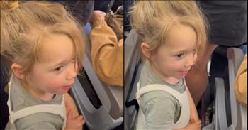 <p>Several passengers on an airplane unexpectedly joined a little girl in singing the beloved and classic lullaby &ldquo;Twinkle, Twinkle Little Star.&rdquo;</p>

<p>Traveling is rarely, if ever, fun. Most of the time, people trying to get from Point A to Point B are angry, upset and easily irritable, liable to go off at any moment for any reason. That is especially true when the selected mode of transportation is air travel.</p>

<p>The whole ordeal of flying is one big, giant hassle. Going through security at the airport is always a joyless and frustrating exercise. Then, finding your correct gate and terminal can be like searching for a needle in a haystack. And, of course, there is always the possibility that your flight could be delayed or canceled altogether. Even after you get on the plane and find your seat, it could be a while before you ever get in the air. So, that&rsquo;s a little why people on an airplane are usually in the best mood.</p>

<p>However, <a href="https://www.youtube.com/watch?v=5yyVIHysWhU">a short but sweet video on YouTube</a> captured a precious moment between a little girl and several people on an airplane. The video starts with the youngster standing in the aisle, waiting patiently. She may be waiting in line to get to her seat.</p>

<p>As the child stands, she unexpectedly breaks out in song. She begins belting &ldquo;Twinkle, Twinkle Little Star.&rdquo; But as she does, something magical happens. She gets quite a bit of help with her musical performance.</p>

<p>Approximately 10 seconds into the clip, several women join the youngster singing the familiar tune. Like everyone else watching the video, the little girl is taken aback by the other people joining in. As they start singing, the child turns around, almost as if to check if what she is hearing is really happening.</p>

<p>The rest of the clip is a sweet chorus of passengers singing the song. What a lovely and unexpected moment between the little girl and those passengers.</p>

<p><em><strong><a href="https://www.godtube.com/bible/ephesians/6-4">Ephesians 6:4</a></strong> &ldquo;And, you fathers, do not make your children angry: but give them training in the teaching and fear of the Lord.&rdquo;</em></p>
