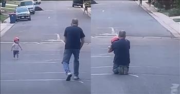 <p>A two-year-old&rsquo;s dash to hug his grandpa is the most adorable thing you&rsquo;ll see today! There's something magical about living just a few houses away from your grandparents. For two-year-old Walker, this simple proximity turns ordinary moments into precious memories.&nbsp;</p>

<p>On a sunny afternoon, as Grandpa Neil mowed his lawn, Walker saw him from down the street. Without hesitation, he dropped his toys, his little feet carrying him down the middle of the street, his eyes locked on his beloved grandpa.</p>

<p>Hearing the pitter-patter of those tiny feet, Neil turned just in time to see his grandson racing toward him. With open arms and a heart full of love, he scooped Walker up, embracing him in a hug that could only come from the special bond between a grandparent and grandchild. The joy on Walker&rsquo;s face and the warmth in Grandpa Neil&rsquo;s smile is a picture of pure happiness.</p>

<p>Living close to family is a gift often unnoticed until moments like this. The spontaneous visits, the shared meals, and the everyday interactions create a tapestry of love and connection that weaves generations together. Walker&rsquo;s excitement at seeing his grandpa is a beautiful reminder of how these relationships shape our lives, providing comfort, security, and a sense of belonging.</p>

<p>For Walker, having his grandpa just a few houses away means his world is filled with familiar, loving faces. This gift will continue to bless him as he grows, creating a foundation of love that will carry him through life.</p>

<p>In a world where families are often spread across cities, states, or even countries, Walker and Grandpa Neil&rsquo;s closeness reminds us of the simple joys that come with having family nearby. It&rsquo;s not just the big celebrations that matter but the everyday moments&mdash;the unexpected run down the street, the quick hug, the shared smile. These moments fill our hearts with joy and our lives with meaning.</p>

<p>Living near family is more than a convenience; it&rsquo;s a blessing that enriches our lives in countless ways. For little Walker, it means a childhood filled with the love and presence of his grandpa, creating memories that will last a lifetime.</p>

<p>&ldquo;This isn&rsquo;t just a rare occurrence. We see my parents almost every day, and I&rsquo;m so grateful for that,&rdquo; his mother Jamie <a href="https://www.youtube.com/shorts/NgIVju7gMtg">said</a>.</p>

<p><em><strong><a href="https://www.godtube.com/bible/proverbs/17-6">Proverbs 17:6</a></strong> "Children&rsquo;s children are a crown to the aged, and parents are the pride of their children."</em></p>
