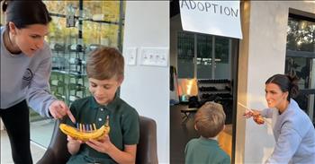 <p>A young man discovers he is being adopted in a beautiful surprise. Birthdays are often filled with cake, presents, and joyful celebrations, but for one young man, his special day brought an unexpected and life-changing surprise. Surrounded by the love of his foster parents, he had no idea that this birthday would mark the beginning of a new chapter in his life.</p>

<p>As the candles on his banana glowed warmly, he read the message tucked inside: a surprise awaited him outside. Eagerly, he followed his foster parents, who blindfolded him and handed him a bat. In front of him hung two pi&ntilde;atas&mdash;one labeled &quot;Trip to Disney&quot; and the other &quot;Adoption.&quot;</p>

<p>With encouragement from both his foster mom and dad, he swung with all his might, the sound of cheers filling the air as he worked to knock them down. When both pi&ntilde;atas finally gave way, his foster mom gently instructed him to remove the blindfold.</p>

<p>As his eyes adjusted, he saw the remnants of the pi&ntilde;atas and the joyous expressions on his foster parents&#39; faces. His foster mom, full of love and emotion, told him how much he meant to them, how deeply they cared for him, and that they wanted him to be a part of their forever home. It was at that moment that he realized&mdash;he was being adopted.</p>

<p>This beautiful surprise was more than just an announcement; it was proof of his foster parents&#39; love and commitment to him. It was a moment that embodied Jesus&#39; call to care for the orphaned, to welcome them into our hearts and homes just as God adopts us into His family.</p>

<p>The joy and love in that moment were undeniable, a true reflection of what it means to be cherished and wanted. For this young man, his birthday became more than just a celebration of another year&mdash;it became the day he found his forever family.</p>

<p>What a beautiful way to show someone they are loved, valued, and truly home. This story is a powerful reminder of the importance of family, the joy of adoption, and the unconditional love that binds us all together.</p>

<p><em><strong><a href="https://www.godtube.com/bible/james/1-27">James 1:27</a></strong> &quot;Religion that God our Father accepts as pure and faultless is this: to look after orphans and widows in their distress and to keep oneself from being polluted by the world.&quot;</em></p>
