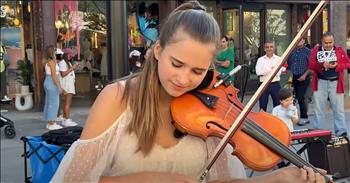 <p>Prepare to be amazed and uplifted by this talented artist. Check out the teen violinist&rsquo;s upbeat cover of &lsquo;Sweet Home Alabama.&rsquo;&nbsp;</p>

<p>Karolina Protsenko is well-known globally for her incredible performance skills. She is not only a violinist but also a dancer. She dances while she plays the violin in front of live audiences in Los Angeles on the road outside of the shops. Many people gather and clap along to the chorus. She adds such flare and style to the verses. You never know exactly where she is going to go musically; it is exciting and mesmerizing.&nbsp;</p>

<p>Karolina plays from her heart, and there is no doubt that this young woman is joyful and zealous about her gifts from God. She shines as she plays, and everyone around her enjoys her professional and unique skills. She will have you dancing along with her to this classic Southern hit. Her violin reminds us of the famous country and bluegrass instrument, the fiddle. It is a natural fit for this song and is so much fun to hear. As she performs, many people dance along to the unexpected hit, and some even come up and place money in her tip jar.&nbsp;</p>

<p>Watching Karolina is a delight, and what stands out the most about her is her high-level skills, passion, and joy in music. You can see her love for the instrument come out in every way. She is not just playing a song to play it; she feels the music and knows how to express it fully through the violin, her dance, and her smile. She reminds us of the great joy that we can have when we use our voices or instruments to worship God.&nbsp;</p>

<p><em>&ldquo;speaking to one another with psalms, hymns, and songs from the Spirit. Sing and make music from your heart to the Lord,&rdquo; <strong><a href="https://www.godtube.com/bible/Ephesians/5-19">Ephesians 5:19</a></strong></em></p>
