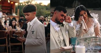 <p>Who says wedding speeches should be left to the adults? Grab a tissue and be prepared for tears to flow as a young man delivers an emotional speech at his big sister&rsquo;s wedding. Toasts are often a way to share how special the bride or groom is in the lives of loved ones. Speeches usually contain a little humor, and some fun commentary, and sometimes they are incredibly heartfelt.&nbsp;</p>

<p>No one expected 12-year-old Benji to cause tears. I&rsquo;m sure everyone, including the bride and big sister Cindy Villanueva, expected a speech about the years of sibling rivalry. But what happens next brought tears to every eye in the room.&nbsp;</p>

<p>The little guy was nervous as he held the microphone and looked at his speech. He started his speech by stating he noticed a change at home ever since his big sis moved out. &ldquo;Ever since Cindy moved out, I noticed a huge change. Now, when I wake up, there is no one awake. I used to talk to Cindy every morning even if she was working,&rdquo; he <a href="https://www.youtube.com/watch?v=wrJsSBY-gj8">said</a>.&nbsp;</p>

<p>Benji couldn&rsquo;t help but <a href="https://www.youtube.com/watch?v=wrJsSBY-gj8">share </a>how special their mornings were. &ldquo;She would still take the time to talk to me. Then, when I could come back from school, she would ask me, &lsquo;How was school?&rsquo;&rdquo;&nbsp;</p>

<p>Now, this is where the speech melts hearts and fills your eyes with sweet tears; Benji <a href="https://www.youtube.com/watch?v=wrJsSBY-gj8">said</a>,&nbsp; &ldquo;I told her everything because she was like a best friend to me.&rdquo; Even the bride and the groom began wiping the tears from their eyes. Benji became emotional, too, as his voice shook; he <a href="https://www.youtube.com/watch?v=wrJsSBY-gj8">continued</a>, &ldquo;She always understood me and gave advice on what to do in school. Me and Cindy used to make cookies all the time, and ever since she moved out I can&rsquo;t make cookies without her being there.&rdquo;&nbsp;</p>

<p>But then Benji shares the real gift he&rsquo;s received now that his sister is married. He gets to go to Cindy and Jose&rsquo;s house to make cookies together. Here, he not only continued to share a special bond with with his big sister, but he also found a new big brother in Jose. Their house now feels like home to Benji and he&rsquo;s thankful his big sis found such a great guy.&nbsp;</p>

<p>What a beautiful message! Benji may be just a preteen, but he already knows how precious family is. We hope you enjoyed this sweet, beautiful moment.&nbsp;</p>

<p><em><strong><a href="https://www.godtube.com/bible/ephesians/4-2">Ephesians 4:2</a></strong>: &quot;Be completely humble and gentle; be patient, bearing with one another in love.&quot;</em></p>
