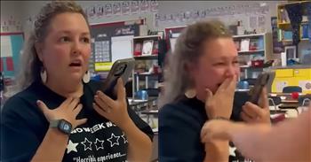 <p>The day began like any other&mdash;just another morning of lesson plans, grading, and greeting students. But when her phone buzzed in her pocket, it didn&rsquo;t feel like an ordinary day. This teacher finds out she&rsquo;s pregnant, and her co-workers react with pure joy! She answers the phone call that would change everything.&nbsp;</p>

<p>On the other end of the line was a nurse delivering the news she had waited seven years to year. &ldquo;Hey! You are pregnant,&rdquo; the nurse <a href="https://www.youtube.com/shorts/OTyfPpKkx5g">said</a>. The look on her face was one of pure joy and shock. It was as if the world had stopped for a moment.&nbsp;</p>

<p>After seven long years of battling infertility, endless doctor appointments, and heartache after heartache, this news felt almost too good to be true. The good Lord knows this woman had to have cried, prayed, and pleaded for this moment, wondering if she would ever get to become a mother. And now, standing in her classroom, her knees nearly gave as she let the good news sink in. She no doubt felt so many raw emotions at once, like gratitude, joy, and disbelief. She pressed her hand to her mouth, hardly able to believe life was growing inside her.</p>

<p>Within seconds, word spread quickly, and her fellow friends and co-workers came rushing out of their classrooms. One by one, they gathered around her, eyes wide with excitement. They began jumping up and down, some squealing, others shouting with joy!&nbsp; A few twirled in celebration, and before she knew it, she was wrapped in a sea of arms&mdash;friends who had stood by her through the toughest days and now were here to share in her joy. The joy in the air was infectious. It was as if the entire hallway had become a stage for a spontaneous celebration of life and love, all because God had answered her prayers.</p>

<p>For seven years, this teacher had waited for this moment. Seven years of longing, doubt, and countless prayers whispered into the night. It had been a journey of faith&mdash;one that had stretched her heart in ways she never expected. But now, standing in the middle of her friends&rsquo; God had answered her long-awaited prayer&ndash;a baby! Her struggles weren&rsquo;t forgotten, but they had been redeemed.&nbsp;</p>

<p>In that hallway, surrounded by laughter, tears, and heartfelt congratulations, it was clear: sometimes, the greatest miracles come after the longest waits. And when they do, they bring with them a flood of joy that makes every tear and prayer along the way worth it. It isn&rsquo;t amazing the beautiful way God works through our most difficult seasons of waiting?&nbsp;</p>

<p><em><strong><a href="https://www.godtube.com/bible/1-samuel/1-27">1 Samuel 1:27</a></strong> &quot;For this child I prayed, and the Lord has granted me my petition that I made to him.&quot;</em></p>
