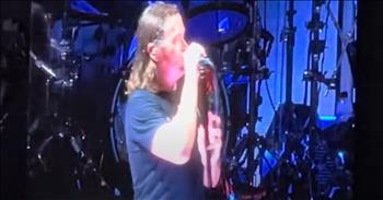 <p>Brad Arnold, the lead singer of the rock group 3 Doors Down, spoke of Christ&rsquo;s love during one of the band&rsquo;s concerts, making for a powerful moment.</p>

<p>Many people today are broken and lost, feeling alone and unloved. They erroneously believe, for one reason or another, that no one cares or loves them and that their lives mean nothing. They believe there is no hope and see no end to their struggle and pain.</p>

<p>People are in desperate need of Christ&rsquo;s love, healing and forgiveness. But how can they accept or receive something they have never heard of? That&rsquo;s why it&rsquo;s so crucial for Christians to share the message of Christ&rsquo;s love. That was exactly what the lead singer of 3 Doors Down did during one of the band&rsquo;s concert stops.</p>

<p><a href="https://www.youtube.com/watch?v=qI_PguMpixI">A clip posted on YouTube</a> captures Brad, the singer of songs like &ldquo;Kryptonite&rdquo; and &ldquo;Here Without You,&rdquo; addressing a crowd of thousands. Brad admits that he typically doesn&rsquo;t speak much during concerts but that &ldquo;something was put on my heart.&rdquo; He informs concertgoers that they matter, and even when they feel alone and broken, Jesus Christ loves them.</p>

<p>Brad says that the world constantly tells people they don&rsquo;t deserve love. He goes on to add that people are repeatedly told that they are not good enough in this or that way, that they don&rsquo;t measure up, and that they fail to miss the mark.</p>

<p>&ldquo;They&rsquo;re driven down our throats every single day, that we&rsquo;ll never be good enough, and that nobody really, really loves us,&rdquo; he said. &ldquo;But my friends, I just want to take a second to tell you that&rsquo;s an absolute lie. You are loved. You are loved, and you are enough, and you will win. Not only can you win, but you will win. And you&rsquo;ll always be enough for one reason, and that&rsquo;s because Jesus Christ loves you.&rdquo;</p>

<p>Later in the clip, Brad states that Christ&#39;s love for us remains even in our many stumbles, falls and failures.</p>

<p>Before the end of the clip, Brad asks if the crowd would do him a favor and repeat some words after him.</p>

<p>&ldquo;I am the one that Jesus loves,&rdquo; Brad says.</p>

<p>What a powerful and moving moment of someone using their platform and influence to share the love of Christ with thousands.</p>

<p><em><strong><a href="https://www.godtube.com/bible/romans/5-8">Romans 5:8</a></strong> &ldquo;But God has made clear his love to us, in that, when we were still sinners, Christ gave his life for us.&rdquo;</em></p>
