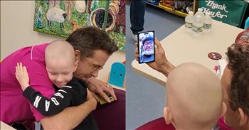 <p>Actors Ryan Reynolds and Hugh Jackman helped to brighten the day of an 8-year-old battling a rare form of cancer.</p>

<p>Some truly terrible things happen in this world. Turn on a local or national television news broadcast or go to any news-oriented website, and you&rsquo;ll quickly be confronted with one, but likely multiple instances detailing a horrible, heartbreaking situation. Sadly, there is no escaping it. It is all around us in this fallen, lost world.</p>

<p>But whatever awful situation you may read or hear about, there is one that will always hit you right square in the gut: children battling deadly diseases. Children are the most innocent and vulnerable members of society. Hearing one of those little ones has cancer or some other life-threatening condition is enough to bring tears to most people&rsquo;s eyes.</p>

<p>In a <a href="https://x.com/mghfc/status/1837226710585971090">clip posted on social media</a>, Ryan Reynolds and Hugh Jackman do what they can to help bring a smile to a young man battling cancer. The joy the two gentlemen bring the 8-year-old is enough to make you smile.</p>

<p>Nash, an 8-year-old fighting a rare form of cancer, is a massive fan of Ryan and Hugh. The video begins with Nash coloring at a table when he&rsquo;s interrupted by Ryan unexpectedly entering the room. Ryan informs the little guy that there is no way out of the room and that, unfortunately, he&rsquo;s stuck with him.</p>

<p>Nash is left speechless, unable to comprehend that Ryan Reynolds has just entered the room.&nbsp;</p>

<p>Ryan sits down with the young man, spends time with him and carries on a conversation. He informs Nash that what he&rsquo;s going through is enormous for someone of his young age to have to endure. He also tells the little guy that the grit, perseverance and determination he develops during this situation will serve him well in life.</p>

<p>Near the end of the clip, Ryan brings up Hugh on his phone, who greets the young man and gives him some encouragement.</p>

<p>Ryan&rsquo;s visit with Nash ends with the two of them warmly embracing.</p>

<p><em><strong><a href="https://www.godtube.com/bible/ephesians/4-32">Ephesians 4:32</a></strong> &ldquo;And be kind to one another, full of pity, having forgiveness for one another, even as God in Christ had forgiveness for you.&rdquo;</em></p>
