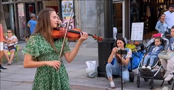 <p>Prepare to be amazed by a teen violinist&rsquo;s beautiful cover of &lsquo;Dust In The Wind.&rsquo;&nbsp; Karolina Protsenko is well-known globally for her incredible performance skills. She is not only a violinist but also a dancer. She dances while she plays the violin in front of live audiences.&nbsp;</p>

<p>The haunting melody of &lsquo;Dust In The Wind&rsquo; was originally performed by Kansas in 1973. The song was inspired by the Scripture <a href="https://www.godtube.com/bible/ecclesiastes/1-14">Ecclesiastes 1:14</a> &ldquo;I reflected on everything that is accomplished by man on earth, and I concluded: everything he has accomplished is futile &mdash; like chasing the wind.&rdquo; This song was the perfect pick for the violin!</p>

<p>The minute she picks up her bow, people stop shopping to gather and watch her play. With her violin in hand, she steps out onto the streets in a vibrant green dress as she creates a moment suspended in time.&nbsp; Karolina adds such flare and style to the song that you can&rsquo;t help but be mesmerized by the performance. The song begins with soft notes, with each delicate slide across her violin before the beat picks up and drifts through the crowd gathered around.&nbsp;</p>

<p>As the performance builds, Karolina&rsquo;s talent becomes even more evident as she plays the song so well. Her music is nothing short of mesmerizing. One viewer <a href="https://www.youtube.com/watch?v=e_ts0_qXM3Y">said</a>, &ldquo;She definitely moves the dust in the air around , as the notes swirl and fly around her head through the wind. Making tiny vibrating strings for the notes to travel , heavenly bound.&rdquo; Another listener <a href="https://www.youtube.com/watch?v=e_ts0_qXM3Y">commented </a>on her talent with the violin. &ldquo;If anyone can bring a violin to the masses, it is you, beautiful young lady! I don't even like classical music all that much, but watching someone enjoy their talent as freely as you do is simply mesmerizing!&rdquo;</p>

<p>Watching Karolina perform is a true delight. What stands out most is her exceptional skill, deep passion, and infectious joy for music. Her love for the violin shines through in every aspect of her playing. She doesn&rsquo;t just play a song; she immerses herself in the music, expressing its emotions with her instrument. We hope you enjoyed watching her play and felt the magic of her music as much as we did.</p>

<p><em><strong><a href="https://www.godtube.com/bible/ecclesiastes/1-14">Ecclesiastes 1:14</a></strong> &ldquo;I reflected on everything that is accomplished by man on earth, and I concluded: everything he has accomplished is futile &mdash; like chasing the wind.&rdquo;</em></p>
