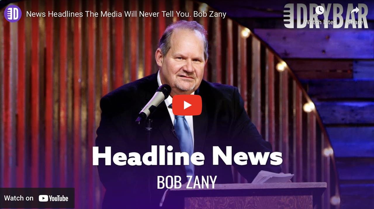 <p>News headlines the media will never tell you are at the top of the list of hilarious things that Bob Zany is here to tell you! Whether it&#39;s a cougar in a motel room, or a number of other hilarious antics, the Bob Zany report is sure to be the best news coverage you&#39;ll hear this year.</p>
