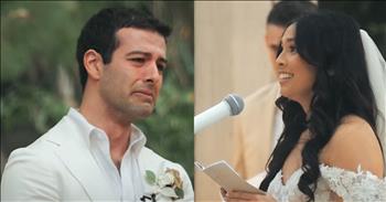 <p>One bride&rsquo;s emotional vow reading left her groom and their wedding guests in tears.</p>

<p>Marriage is a big step and commitment for every couple. During the lovely wedding ceremony, the bride and groom promise to stay with one another for the rest of their lives. It doesn&rsquo;t matter the circumstance or situation &ndash; good, bad or indifferent &ndash; they agree to remain by each other&rsquo;s side.</p>

<p>While a wedding and a marriage are about making and keeping promises to one another, they are also about doing things to show the other person how much you care and love them. There are an endless number of ways to show your significant other love. It doesn&rsquo;t matter what it is as long as your act shows that you did it for them and considered their thoughts and feelings.</p>

<p>A simple gesture or act could mean the world to your significant other. <a href="https://www.youtube.com/watch?v=abU_aXUUlB4">A heartwarming, tear-jerking act</a> captured how one woman used her wedding vows to show how much she cares for and loves her husband-to-be. But it wasn&rsquo;t so much what she said, but how she said them that had the groom and their wedding guests bawling.</p>

<p>While standing at a microphone and reading from a small booklet, the bride surprised everyone at the wedding, including the groom, by speaking in Armenian. Seconds after she started speaking in Armenian, it was too much for the groom. Overcome with emotion, he immediately turns away from the camera.</p>

<p>She begins her vows by saying, &ldquo;I promise to learn Armenian because I know how important it is to you.&rdquo;</p>

<p>When the groom turns back around to face the bride, he is on the verge of tears, eyes red and his lip quivering at the woman&rsquo;s surprising and beautiful act.</p>

<p>The camera also catches several guests wiping their eyes, who were also moved by the bride&rsquo;s loving gesture.</p>

<p>She ends her moving vows by promising to remain by his side through life&rsquo;s highs and lows, even if that means going to &ldquo;the place where the donkey dies.&rdquo; It&rsquo;s unclear what that means, but it gets a big laugh.</p>

<p><em><strong><a href="https://www.godtube.com/bible/genesis/2-24">Genesis 2:24</a></strong> &ldquo;Therefore a man will leave his father and his mother, and will join with his wife, and they will be one flesh.&rdquo;</em></p>
