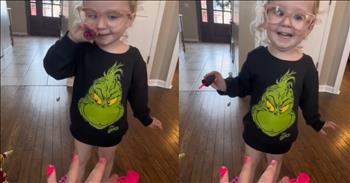 <p>A child with a visual impairment responded to a critique of her nail painting work, and her quick retort is absolutely hilarious.&nbsp;</p>

<p>Life is not a fair experience by any means. Sure, in a perfect world, everything would be fair and just, but we do not live in such a place. Instead, our world is fallen and broken, marred and tarnished by sin.</p>

<p>We know and understand that life is not fair. Some people are given more than their fair share of problems and obstacles. They, for whatever reason, may have been dealt a worse hand by life, and they simply must make the best of it. What else can we do when life deals out devastating, unexpected blows? That&rsquo;s precisely what one cute, precious little girl is doing, delivering some unexpected laughs in the process.</p>

<p><a href="https://www.tiktok.com/@addytok2022/video/7183040107920870699">The short video posted on social media</a> is of 4-year-old Addy and her mother. <a href="https://www.sunnyskyz.com/happy-videos/13547/Blind-Little-Girl-Dubbed-039-Southern-Grandma-039-Paints-Her-Mom-039-s-Nails">According to Sunny Skyz</a>, Addy, who wears glasses in the 16-second clip, is legally blind. However, as the video shows, the little girl is not letting her physical disability stop her from helping her mother with her nails.</p>

<p>The video begins with her mother delicately holding a nail polish bottle as Addy pulls out the lid and the brush. Addy is preparing to paint the pinky finger on her mother&rsquo;s left hand. We can see that the child has already finished the other four fingers on her mom&rsquo;s hand.</p>

<p>Without hesitation, the child moves to the pinky finger and begins layering on the pink nail polish. However, not all the paint stays on the nail; some of it makes it onto her mother&rsquo;s finger. The mother gently and lovingly lets her daughter know this as well.</p>

<p>&ldquo;Got it on my finger,&rdquo; mom says.</p>

<p>Addy responds without missing a beat, giving one of the best and most hilarious responses you&rsquo;ll likely ever hear, and does so in a very thick Southern accent.</p>

<p>&ldquo;I&rsquo;m trying my best, honey,&rdquo; Addy says.</p>

<p>Like everyone else who watches this clip, the mom cracks up at her daughter&rsquo;s response.</p>

<p><em><strong><a href="https://www.godtube.com/bible/proverbs/22-6">Proverbs 22:6</a></strong> &ldquo;If a child is trained up in the right way, even when he is old he will not be turned away from it.&rdquo;</em></p>
