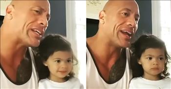 <p>Dwayne &ldquo;The Rock&rdquo; Johnson&rsquo;s daughter hilariously refuses to believe that her father is in &ldquo;Moana.&rdquo;</p>

<p>Dwayne Johnson is a massive movie star, and one of the most famous people on the planet. Every few months, he seems to have another movie set to open in theaters. Audiences seem to love everything he&rsquo;s in, including the always-popular Fast and Furious films. Of course, every film he&rsquo;s in attracts theaters full of people and makes millions of dollars.</p>

<p>His resume is quite impressive, to say the least. Given the many videos of him floating around on social media, he also seems to be a pretty kind and generous guy. He also makes time to interact with his fans.</p>

<p>But despite all his money, fame and the never-ending lineup of successful movies, one person doesn&rsquo;t seem all that impressed. Throughout his career, Dwayne has been in several movies and played various characters and roles. But there is one film of his that his young daughter, Tia, refuses to believe that her father was in: &ldquo;Moana.&rdquo;</p>

<p><a href="https://www.youtube.com/shorts/FTMKt03dFVs">In a short video posted on YouTube</a>, Dwayne has his little girl on his lap as they sing a tune from &ldquo;Moana.&rdquo; In that beloved animated Disney film, Dwayne voiced the character &ldquo;Maui.&rdquo; But no matter how many times he and his daughter sing that song together, she is not convinced that her dad had a part in that movie.</p>

<p>In the video, Dwayne perfectly sings the song, never missing or flubbing a word, which shouldn&rsquo;t be too hard for him to do because he actually sang that tune in the film, and is the voice on the recording they are singing along to. But, after the song ends, Dwayne asks his daughter an important question near the end of the clip.</p>

<p>&ldquo;Tia, is daddy Maui?&rdquo; Dwayne asks his precious little girl.</p>

<p>She wastes no time answering and says, &ldquo;No,&rdquo; confidently and decisively, without any hesitation.</p>

<p><em><strong><a href="https://www.godtube.com/bible/proverbs/22-6">Proverbs 17:6</a></strong> &ldquo;If a child is trained up in the right way, even when he is old, he will not depart from it.&rdquo;</em></p>

