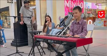 <p>A mother and her two children delivered a moving and heartwarming performance of the beloved tune &ldquo;Goodness of God.&rdquo;</p>

<p>Human beings are sinners, a fallen bunch who rightfully deserve death and to be lost for all eternity. The Bible states as much, saying that all have sinned and fallen short of the glory of God. Scripture also adds that no one is good, not even one, and mentions that the wages of sin are death.</p>

<p>According to Scripture, humans deserve death for their willful disobedience and turning away from God. However, thanks to God&rsquo;s love, Christ&rsquo;s death on the cross and His resurrection days later, we have a chance at forgiveness and eternal life with Him someday. We have hope and a future because of His mercy, grace, forgiveness and goodness.</p>

<p><a href="https://www.youtube.com/watch?v=UQgCcO4Z8us">In a clip posted on YouTube</a>, an unbelievably talented trio&mdash;a mother and her two children&mdash;play &ldquo;Goodness of God&rdquo; along a busy street and amass a crowd during their performance. Many are familiar with this song, which has been covered hundreds or even thousands of times.</p>

<p>However, the frequency at which it is played and heard does not diminish the power, truth and meaning of those beautifully written lyrics. God is good and faithful. Not only does He freely offer forgiveness for the repentance of sins, but He continually showers us with His love and blessings long after we first come to and accept Christ as our personal Lord and Savior.</p>

<p>All three musicians in the video have been incredibly blessed. Mom demonstrates her lovely singing voice as her little boy tickles the keys on a keyboard. About halfway through the clip, the woman&rsquo;s daughter, Karolina Protsenko, a gifted violinist, joins in by showing off her skills on the instrument.</p>

<p>This is a performance that you will likely return to repeatedly. What a stunning display of musical talent from all three musicians!</p>

<p><em><strong><a href="https://www.godtube.com/bible/colossians/3-16">Colossians 3:16</a></strong> &ldquo;Let the word of Christ dwell in you richly in all wisdom; teaching and admonishing one another in psalms and hymns and spiritual songs, singing with grace in your hearts to the Lord.&rdquo;</em></p>
