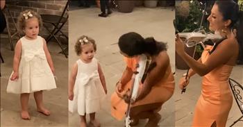 <p>A toddler enchanted by a violinist&rsquo;s performance made a heartwarming move. This clip is sure to be one that you will watch several times. It captures what is likely one of the cutest things you&rsquo;ve seen in quite some time.</p>

<p>Everyone loves music. How could you not at least enjoy some form of music? You would have to wonder about anyone claiming not to appreciate and enjoy music. Do they also hate food and eating? There is literally something for everyone. Given the vast array of sounds, genres and styles, there is bound to be an enjoyable sound for every ear.</p>

<p>Playing and using an instrument to create beautiful sounds requires at least some natural talent and ability. For that reason, it&rsquo;s easy to appreciate and admire people skilled in the musical department. Everyone appreciates beautiful sounds. <a href="https://www.youtube.com/shorts/S2T1RLebpzk">As one sweet clip posted on YouTube shows</a>, even young children appreciate sweet sounds.</p>

<p>In the short video, the little lady is at a wedding when she hears sounds produced by a woman with a violin. The little girl is stopped, frozen and all her attention is on the woman with the violin. The lovely sound enchants the little girl, and she cannot take her eyes off the musician.</p>

<p>At some point in the clip, the violinist appears to spot her tiny audience member, who is captivated by the sounds. She smiles big and looks in the child&rsquo;s direction.</p>

<p>Then, as the violinist finishes the performance, the little girl quickly rushes up to the musician and hugs her. It&rsquo;s one of the sweetest moments you&rsquo;re likely ever to see. To add to the precious moment, no single word was said, either from the little girl or the musician. The little girl just wanted to express her appreciation.</p>

<p><em><strong><a href="https://www.godtube.com/bible/colossians/3-16">Colossians 3:16</a></strong> &ldquo;Let the word of Christ dwell in you richly in all wisdom; teaching and admonishing one another in psalms and hymns and spiritual songs, singing with grace in your hearts to the Lord.&rdquo;</em></p>
