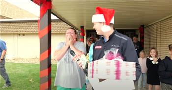 <p>An unexpected and heartwarming Secret Santa gift moved a selfless school janitor to tears. The woman was overwhelmed by the kindness and love shown to her, and as a result, the tears started flowing. This is a beautiful moment that you&rsquo;ll want to watch for sure!</p>

<p>Everyone has plans and things they want to do and accomplish. However, we all know that life often gets in the way of those well-thought-out plans and goals. Situations and circumstances entirely out of our control will arise seemingly out of nowhere, forcing us to reassess and change our priorities and goals.</p>

<p>There are also instances in which other people need a little help. Lending them some much-needed assistance can sometimes force our needs, priorities and goals to take a back seat. Thinking for and caring about others ahead of oneself is precisely what Wendy, an elementary school janitor, has done.</p>

<p><a href="https://www.youtube.com/watch?v=HLMqBt6x5Yc">A clip posted on YouTube mentions</a> that she gave up her only reliable means of transportation to her sister. Wendy now drives a truck that is riddled with problems. The selfless school janitor also cares for her elderly mother, who lives with her.</p>

<p>Wendy, the kind, loving, and selfless school janitor, was surprised at work by some of the kindness and love that she so often shows others. First, she was surprised with a check for $1,000. That monetary gift caused a catch in her throat and tears to well up in her eyes.</p>

<p>But that wasn&rsquo;t all.</p>

<p>Wendy was also given the keys to a new car. This was too much for the woman who thinks of others ahead of herself. She simply could not believe it, and tears started rolling down her face.</p>

<p>&ldquo;Thank you so much,&rdquo; Wendy said to the camera and the person who made those gifts possible. &ldquo;I don&rsquo;t even know what to say; I&rsquo;m sorry. Miracles happen. What a day.&rdquo;</p>

<p><em><strong><a href="https://www.godtube.com/bible/ephesians/4-32">Ephesians 4:32</a></strong> &ldquo;And be kind to one another, full of pity, having forgiveness for one another, even as God in Christ had forgiveness for you.&rdquo;</em></p>
