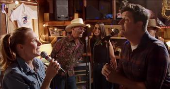 <p>A group of musicians turned in a beautiful and absolutely fantastic cover of Dolly Parton and the late Kenny Rogers&rsquo; hit &ldquo;Islands in the Stream.&rdquo; No one will ever reach or top Kenny and Dolly&rsquo;s classic duet performance, but this cover comes close. This is an awesome rendition that deserves several listens.</p>

<p>Dolly and Kenny are legendary entertainers. Both enjoyed careers that spanned decades, including dozens of beloved hit songs between them and numerous appearances on television and the big screen. Their evident and well-documented talent helped to catapult them to heights most people in the entertainment field can only imagine.</p>

<p>By themselves, Dolly and Kenny are responsible for a handful of iconic, memorable tunes. Who could ever forget &ldquo;Jolene,&rdquo; &ldquo;The Gambler,&rdquo; &ldquo;9 to 5&rdquo; and &ldquo;Coat of Many Colors?&rdquo; However, some may argue that their best performances came when the two superstars joined forces, which they did several times. But none of their duets is more prominent than &ldquo;Islands in the Stream.&rdquo;</p>

<p><a href="https://www.youtube.com/watch?v=V1LaFgUIxyo">In a clip posted on YouTube</a>, the Middle Aged Dad Jam Band performed the iconic Dolly and Kenny tune, &ldquo;Islands in the Stream.&rdquo; Actress Kristen Bell, likely best known for voicing Anna in the &ldquo;Frozen&rdquo; films, joins the group for the rendition. Kristen and fellow actor Ken Marino provide the sweet-sounding vocals.</p>

<p>&ldquo;Islands in the stream</p>

<p>That is what we are</p>

<p>No one in between</p>

<p>How can we be wrong?&rdquo;</p>

<p>Again, this is not Dolly and Kenny singing, but this rendition is good. Dolly and Kenny would likely give their wholehearted approval. Even those who are diehard Dolly or Kenny fans will have to agree that this is likely one of the better covers you will ever come across of this song. The amount of talent in this clip is off the charts; both Kristen and Ken sound outstanding.</p>

<p><em><strong><a href="https://www.godtube.com/bible/colossians/3-16">Colossians 3:16</a></strong> &ldquo;Let the word of Christ dwell in you richly in all wisdom; teaching and admonishing one another in psalms and hymns and spiritual songs, singing with grace in your hearts to the Lord.&rdquo;</em></p>
