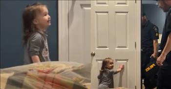 <p>A little girl&rsquo;s instant and unexpected change of heart will have you laughing out loud. The youngster held a firm and unshakable opinion only seconds before but was quickly swayed to see things differently. This clip is such a sweet and hilarious video that you have to watch it, likely multiple times.</p>

<p>Most people have thoughts and opinions on nearly every topic and issue imaginable. They also like to say they have an open mind and are willing to discuss those subjects honestly without getting upset. If a good argument is presented from a different point of view or position, they are open to changing their opinion, or so they say.</p>

<p>But we all know how this goes every time. Typically, when there are differing opinions on even a relatively contentious topic, voices rise and tempers flare. Look at social media or any of the 24-hour news channels for evidence. The second someone presents a different view than the one we hold on a topic, most people feel personally attacked. All debates and discussions are immediately shut down and over.</p>

<p>That was not the case with one little girl. <a href="https://www.youtube.com/watch?v=0Z5XZB-V30U">In a clip posted on YouTube</a>, she said she did not want her father to leave her and go to work. She was adamant that he not walk out, going so far as to stand in front of a door to block his exit. It was her firm, unshakable opinion that he stays home with her.</p>

<p>But her father did not need to do much to get her to see things differently. He only asked one question, and she immediately relented and let him walk out the door.</p>

<p>&ldquo;Do you want toys and chocolate?&rdquo; he asks her.</p>

<p>&ldquo;Yeah!&rdquo; the little girl enthusiastically responds.</p>

<p>&ldquo;Then daddy&rsquo;s got to go to work,&rdquo; he says.</p>

<p>&ldquo;Ok,&rdquo; the child says as she moves away from the door.</p>

<p>All it took was the mention of toys and chocolate for the youngster to change her position.</p>

<p><em><strong><a href="https://www.godtube.com/bible/ephesians/6-4">Ephesians 6:4</a></strong> &ldquo;And, you fathers, provoke not your children to wrath: but bring them up in the nurture and admonition of the Lord."</em></p>

