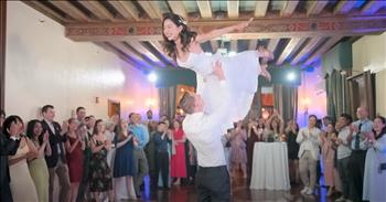 <p>A bride and groom nailed the iconic &ldquo;Dirty Dancing&rdquo; routine. The recently married couple performed the famed dance number from the Patrick Swayze film as their first dance. This is a clip that you&rsquo;ll likely want to watch multiple times. Be sure to check it out!</p>

<p>Weddings and all the surrounding festivities are special, lovely and often emotional occasions. The wedding ceremony and the following reception are places where dearly held, deeply cherished memories are created. Those moments will be looked back upon fondly by that couple for the rest of their lives.</p>

<p>Because couples place great importance and significance on the wedding and the reception, nearly everything about the big day is intricately and meticulously planned. Some people will take years to prepare and organize their wedding day. Because of the thoroughness and attention to detail most people give to their big day, it makes sense that couples would go to great lengths for aspects of the reception, such as the first dance.</p>

<p><a href="https://www.youtube.com/watch?v=6L-RrO9KGKg">A clip posted on YouTube shows</a> a couple using their first dance to recreate the memorable dance number from the beloved 1987 film &ldquo;Dirty Dancing.&rdquo; The bride and groom nailed it!</p>

<p>The couple captives their wedding guests with their dance moves. Those in attendance were unable to take their eyes off the couple. The bride and groom even get cheers and applause from onlookers several times throughout their routine.</p>

<p>However, no reenactment of that dance and scene would be complete without the move where Patrick Swayze catches Jennifer Grey and holds her up in the air as he slowly spins. Around the three-minute mark of the clip, the couple attempts and pulls that maneuver off flawlessly, much to the delight of their guests.</p>

<p>In the video&rsquo;s description, the bride explains that doing the dance from &ldquo;Dirty Dancing&rdquo; was not her idea but that of her soon-to-be husband.</p>

<p>&ldquo;When we first started planning our wedding, Chris suggested we try the Dirty Dancing lift in our living room. I was terrified of heights, but thought we might just pull it off,&rdquo; she wrote.</p>

<p><em><strong><a href="https://www.godtube.com/bible/psalms/149-3">Psalm 149:3</a></strong> &ldquo;Let them give praise to his name in the dance: let them make melody to him with instruments of brass and corded instruments of music.&rdquo;</em></p>
