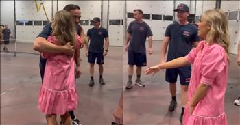 <p>Anne Wilson, one of the most talented musicians in the Christian music scene, surprised the crew when she stopped by a fire station playing her music. Anne&rsquo;s impromptu visit made for an incredibly sweet moment. Check out the video to see the crew&rsquo;s reaction to their unexpected guest.</p>

<p>Life is an extended sequence of unexpected events and twists and turns. Sadly, as most people already know well, some of those twists and turns will result in pain, grief and immense and indescribable heartache. Unfortunately, none of us will be able to escape this life without experiencing our fair share of painful, agonizing situations and circumstances.</p>

<p>However, life is not all doom and gloom, not by a long shot. The good Lord blesses and touches our lives in many ways. He gives us plenty of reasons to be thankful and praise His name. One way He blesses our lives is through the people He brings into our lives, even when they arrive unexpectedly.</p>

<p><a href="https://www.youtube.com/shorts/54j6MvaHOtM">A short video posted on YouTube</a> shows Anne walking across the street, approaching a fire station. The clip&rsquo;s description mentions that this particular station, near Anne&#39;s performing venue, had been playing her music all day. So, she decided to stop by and meet the firefighters.</p>

<p>As Anne gets closer to the station, her hit &ldquo;Rain in the Rearview&rdquo; can be heard blaring throughout the garage. The clip shows the tune coming from someone&rsquo;s phone lying on the front bumper of a firetruck.</p>

<p>When Anne steps into the garage, someone immediately recognizes her and screams, &ldquo;Yeah!&rdquo;&nbsp;</p>

<p>One of the firefighters hugs her and mentions how much he and his family enjoy her music. Sadly, he adds that his wife and three children were unable to attend her concert.</p>

<p>Anne then proceeds to greet each one of the firefighters.</p>

<p>What a sweet moment that shows us we never know who might cross our path and what life has in store.</p>

<p><em><strong><a href="https://www.godtube.com/bible/1-corinthians/13-12">1 Corinthians 13:12</a></strong> &ldquo;For now we see things in a glass, darkly; but then face to face: now my knowledge is in part; then it will be complete, even as God&rsquo;s knowledge of me.&rdquo;</em></p>
