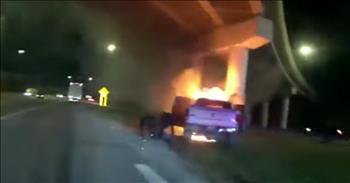 <p>Sometimes, stories remind us that God places courageous people in just the right place at just the right time. A brave police officer by the name of Gloria West saves a man named Randy from a fiery truck in a daring rescue. Usually, when we see cars explode and catch on fire, it&rsquo;s a scene from an adventure-packed movie&ndash;not in real life. But for Randy, one late night, his life became that scene.&nbsp;</p>

<p>He was driving down the interstate in Ohio when he <a href="https://www.youtube.com/watch?v=IZ80nyGq-rc&amp;ab_channel=GoodMorningAmerica">realized </a>he couldn&rsquo;t stop his truck. Fearing for his life, he drove his truck into a pillar. The crash caused his truck to catch on fire, and he found himself going from one life-threatening issue to another. He was pinned down with a broken ankle and couldn&rsquo;t get out of his truck. He dialed 9-1-1, and his voice was shaking in fear. He <a href="https://www.youtube.com/watch?v=IZ80nyGq-rc&amp;ab_channel=GoodMorningAmerica">told </a>dispatch, &ldquo;Tell my wife I love her, please!&rdquo;&nbsp;</p>

<p>But God wasn&rsquo;t done writing Randy&rsquo;s story. Officer Gloria West of the <a href="https://www.youtube.com/watch?v=IZ80nyGq-rc&amp;ab_channel=GoodMorningAmerica">Columbus Division</a> of Police arrived on the scene, her calm determination shining like an angel in uniform. With just a year on the force, Gloria didn&rsquo;t hesitate. She knew Randy was going to die if she didn&rsquo;t do something. Her voice was firm, and she <a href="https://www.youtube.com/watch?v=IZ80nyGq-rc&amp;ab_channel=GoodMorningAmerica">told </a>her fellow officers, &ldquo;I am not going to leave him in there.&rdquo;</p>

<p>Her body camera footage captured the incredible rescue. As flames threatened to overwhelm the truck, Gloria and her team worked quickly to pull Randy to safety. The heat was intense, but Gloria refused to let fear stop her. Once they pulled Randy from the flames, he was <a href="https://www.youtube.com/watch?v=IZ80nyGq-rc&amp;ab_channel=GoodMorningAmerica">rushed </a>to the hospital, injured but alive and well, thanks to the swift actions of Gloria and her fellow officers. Gloria herself suffered minor burns, but in the scheme of saving another man&rsquo;s life, it didn&rsquo;t matter to her. She was thankful she had done everything she could to pull him to safety.&nbsp;</p>

<p>These moments remind us how God uses ordinary people to do extraordinary things. Randy&rsquo;s life was saved because someone chose courage over caution. It&rsquo;s not about having superhuman strength or endless courage&mdash;it&rsquo;s about being available. We&rsquo;re reminded that God doesn&rsquo;t always call the equipped; He equips the called, like Gloria. And when ordinary people answer that call, extraordinary things happen.</p>

<p><em><strong><a href="https://www.godtube.com/bible/john/15-13">John 15:13</a></strong> &quot;Greater love has no one than this: to lay down one&rsquo;s life for one&rsquo;s friends.&quot;</em></p>
