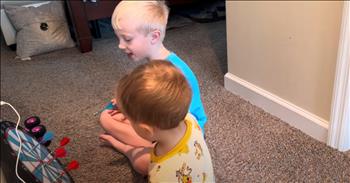 <p>This heartwarming game of darts between two brothers will melt your heart. The siblings enjoyed a nice, friendly game of darts and their interactions with one another make this one of the sweetest games of darts you'll ever see. Check out the cute moment between the two young men.&nbsp;</p>

<p>Games will either bring out the best or the worst in many people. Many individuals become incredibly invested in sports and a game's eventual outcome. Whether a player, a coach or simply a spectator, winning and losing soon become important. In those instances, people often get heated, and confrontational and forget about sportsmanship.&nbsp;</p>

<p>However, sports can be immensely enjoyable for players and fans when people can keep games, winning, and losing in perspective. A win-loss record is not always the most important aspect of the game. Most of the time, it's the attitude and how we carry and conduct ourselves, whether in victory or defeat.&nbsp;</p>

<p><a href="https://www.youtube.com/watch?v=r8PznlWqu-E">As one sweet video shows</a>, games can also create an excellent bonding opportunity between siblings. In the short clip, two brothers are playing a friendly game of darts. The children are sitting mere inches from the dart board as they lightly hurl the darts at the glowing electronic board.&nbsp;</p>

<p>The older child sweetly and lovingly teaches his little brother how to play the game properly.&nbsp;</p>

<p>"No, you can't just touch," he said. "You can't just go up to it in the red ball if you want to. You have to actually throw it."</p>

<p>While instructing his younger brother on how to play the game, he also encouraged him when he made a particularly well-executed throw.&nbsp;</p>

<p>"How's he that good at it?" the older brother asks.</p>

<p>But even though the elder brother explained the rules and that only one dart could be thrown at a time, he let his little brother bend the rules a tad.</p>

<p>"You can't throw them, all three at a time," he said. "But since you're a little baby, I'll let you."</p>

<p><em><strong><a href="https://www.godtube.com/bible/ephesians/4-32">Ephesians 4:32</a></strong> "And be kind to one another, full of pity, having forgiveness for one another, even as God is Christ had forgiveness for you."</em></p>
