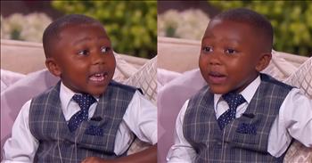 <p>An adorable young man shared a powerful passage of scripture on <em>The Jennifer Hudson Show</em>. The little guy used his time in front of the camera, the studio audience and Jennifer Hudson to spread God&rsquo;s Word. Watch the short clip to see the moment when a child shared the Bible with others.</p>

<p>All Christians are called to witness and spread Christ&rsquo;s message of love, hope and forgiveness. The world desperately needs those words and a message. People are lost, hurting and searching for something authentic and reliable to trust in and hold onto in this world.&nbsp;</p>

<p>Not everyone has millions of followers on social media, their own talk show on television or is in a visible position of influence. However, we all have people in our circles, individuals we know who do not have a relationship with Jesus Christ. Those are the people we have the opportunity and chance to witness to and influence.</p>

<p><a href="https://www.youtube.com/shorts/pwU4Zv3_sYs">One young man, a 6-year-old</a>, used his time in the spotlight to share God&rsquo;s Word with others. The little guy, dressed to the nines, was on The Jennifer Hudson Show, where he shared passages from The Bible with Jennifer, her studio audience and those watching at home. Specifically, the child recites two verses from the Bible&rsquo;s first book, Genesis.</p>

<p>&ldquo;I hear you got a new scripture for us,&rdquo; Jennifer said. &ldquo;What ya got?</p>

<p>&ldquo;Oh yeah,&rdquo; the little man responds confidently. &ldquo;Well, in the Bible, it starts with Genesis 1:1. Hold up, will you dare say amen? It says, &lsquo;In the beginning, God created the heavens and the earth.&rsquo; Well, verse two says, go there right now. And it says, &lsquo;The earth was formless and empty, and God said, &lsquo;Let there be light, and there was light.&rsquo;&rdquo;</p>

<p>The young man then becomes increasingly more animated as he shares the Lord&rsquo;s Words with the studio audience, exclaiming that the &ldquo;Light was so good!&rdquo;</p>

<p><em><strong><a href="https://www.godtube.com/bible/mark/1-17">Mark 1:17</a></strong> &ldquo;And Jesus said to them, &lsquo;Come after me, and I will make you fishers of men.&rsquo;&rdquo;</em></p>
