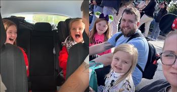 <p>Two parents surprised their kids with a Disney trip; the children&rsquo;s reactions were priceless. The youngsters were given quite a surprise, as evidenced by the bewildered looks on their faces. Check out the short video for the sweet story behind those shocked looks.</p>

<p>Disney has marketed itself as the happiest place on Earth for years in television and print ads. To many children and even some adults, the company&rsquo;s statement is undoubtedly true. It&rsquo;s where dreams often come true, and children can interact with some of the most beloved animated characters of all time.</p>

<p>Most children eagerly anticipate a trip to where Mickey Mouse and his friends reside. However, they absolutely dread heading to the dentist. To be fair, no child or adult enjoys a dental appointment. Who wants to have pointy, sharp objects poking them in the mouth and then be forced to cough up a pretty penny for the painful experience?</p>

<p><a href="https://www.youtube.com/watch?v=vPC11XIM2iQ">A clip posted on YouTube</a> captured the moment two young girls who thought they were going to the dentist learned they were going to Disney instead. To say they were thrilled would significantly understate their reaction. The youngsters were over the moon when their mom and dad let them in on the big surprise. They were going to Disneyland in Paris, France.</p>

<p>The video also captures the children enjoying themselves at one of the world's most iconic and beloved parks, greeting characters and riding attractions.</p>

<p>But the video is much more than a trip to Disneyland Paris. The little girl&rsquo;s mother mentions how much it meant to her and her husband to be able to take their daughters to Disney. She reflects on how the family worked and saved to make the trip possible. For the longest time, they thought Disney would never happen for them.</p>

<p>She added that even if parents can&rsquo;t afford to take their children to Disney, they shouldn&rsquo;t look down on or think of themselves as less than. Instead, she mentions that whatever you do with your kids, it&rsquo;s about &ldquo;just spending time with your children.&rdquo;</p>

<p><em><strong><a href="https://www.godtube.com/bible/proverbs/22-6">Proverbs 22:6</a></strong> &ldquo;If a child is trained up in the right way, even when he is old, he will not be turned away from it.&rdquo;</em></p>
