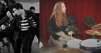 <p>Prepare to enjoy fantastic talent from a young woman and a drum set. She will have you dancing along to her strong beat. Check out this video where a young drummer nails a spot-on cover of &lsquo;Jailhouse Rock' by Elvis Presley.</p>

<p>It is extremely entertaining to hear this old classic with Elvis. The video footage shows a teen girl playing the drums with zeal and a side video of her foot camera. She is working so hard. Then, we get black-and-white original clips of Elvis in his video performance of &lsquo;Jailhouse Rock.&rsquo; This song is high-energy, and it makes you want to dance along. You will find yourself singing, tapping, or swaying along.&nbsp;</p>

<p>This young woman is sitting in front of a red curtain on a small stage. She goes by Sina-Drums. She is extremely gifted with rhythm, plays from her heart, and gets you engaged. A lot of drummers play the background and carry the steady beat. What is unique about Sina is that she has front running and entertaining abilities, along with her drumming ability. She is a special performer in her field. It is truly inspiring to watch her creativity and her strength to keep you engaged the entire song, along with the delight of watching Elvis dance next to her in the throwback video clips.&nbsp;</p>

<p>We are invited to have this type of passion for God in our worship to Him. We are called to use our instruments and our bodies to praise Him. Whether you like drumming, singing, or simply lifting your hands, our sacrifices of praise can be a sweet offering to our Savior.&nbsp;</p>

<p><em>&ldquo;Sing joyfully to the Lord, you righteous; it is fitting for the upright to praise him. Praise the Lord with the harp; make music to him on the ten-stringed lyre. Sing to him a new song; play skillfully, and shout for joy.&rdquo; <strong><a href="https://www.godtube.com/bible/Psalm/33-1">Psalm 33:1-3</a></strong></em></p>
