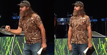 <p>Jase Robertson boils it down for folks when he summarizes the entire Bible in under one minute, and that&rsquo;s no small feat. However, the plain-spoken second son of Phil and Kay Robertson does a fabulous job of getting to the nitty gritty&mdash;pointing out the most critical points that Christians and those searching need to know!</p>

<p>God&rsquo;s Word, gloriously rich and complex, tells the creation story; describes the way we are to live; reveals the lives and lessons of our Old and New Testament heroes and villains; details the birth, miracles, relationships, and death of Jesus; and so much more. <a href="https://www.biblestudytools.com/bible-study/explore-the-bible/the-bible-what-is-it-who-wrote-it-and-why-it-still-matters-today.html">With over 40 authors</a> included and comprising 66 books, the Bible is a lot to take in! However, if you only had one minute to plant a seed or pique the interest of a sister or brother seeking Christ, Jase&rsquo;s three key points might be just the ones to convey.</p>

<p>The Louisiana native states that the entire Old Testament, the books of Genesis through Malachi, gives us the first life-changing truth. Jesus Christ is coming to earth! Jase acknowledges that there is a lot of information about the law in those books, and those law books are there to prove to us that we are &ldquo;flawed.&rdquo; He assures the audience and all of us that we &ldquo;cannot do it.&rdquo; Every one of us needs Jesus, and He is coming!</p>

<p>Next, Jase references Matthew through John. The gospels, he says, tell us that Jesus has come. He exclaims, &ldquo;God in Human form is on the earth. He&rsquo;s here!&rdquo; Those precious four books demonstrate the loving nature of our Heavenly Father when he sent His son to save each of us.&nbsp;</p>

<p>Finally, bearded, dressed in jeans and a t-shirt, and holding a well-loved Bible in the air, Jase says the final most important point is right there in the pages of Romans through Revelation. Jesus is coming back! Just as He&rsquo;s promised, He will return, and believers will live together in Paradise for eternity.</p>

<p>Christians recognize there is much more to know, and study of God&rsquo;s Word is imperative for developing a mature understanding and relationship with Heavenly Father, but Jase gave us the gotta knows in his 60-second summary!&nbsp;&nbsp;&nbsp;</p>

<p>The one-time <em><a href="https://tasteofcountry.com/duck-dynasty-cast-update-pictures-then-and-now/">Duck Dynasty</a></em> star now co-hosts the <em><a href="https://www.youtube.com/playlist?list=PLq-7FtTrZJBekP3ogyyXvl05aegDr5mHI">Unashamed</a></em> podcast with his father Phil. He still lives in Louisiana, is still married to Missy, and surely still duck hunts from time-to-time.&nbsp;&nbsp;&nbsp;</p>

<p><em>&ldquo;In the beginning was the Word, and the Word was with God, and the Word was God.&rdquo; <strong><a href="https://www.godtube.com/bible/john/1-1">John 1:1</a></strong></em></p>
