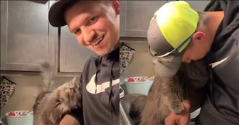 <p>One precious cat adorably and desperately needed love and attention while its owner did the dishes. The feline could not wait and had to have its need for attention met immediately. Check out the short clip to see the cat&rsquo;s adorable and heartwarming moves to get attention while its owner cleans dishes.</p>

<p>Most people love and adore animals. Even those individuals who aren&rsquo;t current pet owners still have a soft spot in their hearts for dogs and cats, at the very least. With all their cute, precious, heartwarming and often funny actions, how could you not?</p>

<p>While every animal is different and has its own unique personality, there are still similarities among them. For example, cats are some of Earth's most stubborn and insistent creatures. It does not matter what you&rsquo;re doing or the time &ndash; day or night &ndash; if a cat has a need or a desire, they will pester you until you meet it.</p>

<p><a href="https://www.youtube.com/watch?v=GOfVPwJWwIE">A short video posted on YouTube</a> showed a feline that needed attention and love immediately, and it didn&rsquo;t matter that its owner was doing a household chore. However, given how sweet and affectionate that cat was, its owner didn&rsquo;t seem to care in the slightest.</p>

<p>In the 44-second clip, the man stands at the kitchen sink, cleaning dishes. As he does so, his precious and loving cat is right by his side, hoping to steal his attention away from the dirty dishes momentarily.</p>

<p>The cat uses one of its front paws to latch onto his arm as it turns and rubs its head on him. The cat is successful as the man focuses on the affectionate feline and kisses the adorable cat on the head. The cat, who obviously adores its owner, stays by his side, gazing up at the man washing the dirty dishes.</p>

<p>What an absolutely precious sight! Who wouldn&rsquo;t want a cat that loving and affectionate?</p>

<p><em><strong><a href="https://www.godtube.com/bible/genesis/1-21">Genesis 1:21</a></strong> &ldquo;And God created great whales, and every living creature that moves, which the waters brought forth abundantly, after their kind, and every winged fowl after his kind: and God saw that it was good.&rdquo;</em></p>
