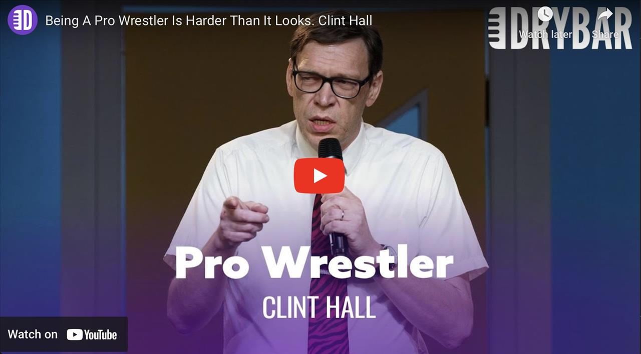 <p>Being a pro wrestler is harder than it looks, or at leas that was Clint Hall&#39;s experience in this clip from his first ever Dry Bar Comedy special. In this clip Clint talks about the time he spent as a pro wrestler and why he wasn&#39;t very good at it.</p>

