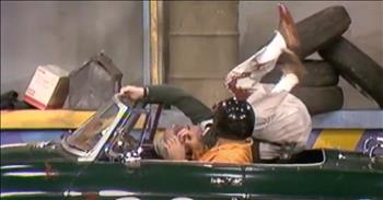 Tim Conway as Elderly Pit Crew Member Has Harvey Korman Cracking Up