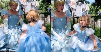 <p>A little girl accidentally reenacted the Cinderella story while meeting the princess. It was an unexpectedly hilarious and sweet moment between the child and Cinderella. Check out the short video to see the adorable interaction that is literally right out of a storybook.</p>

<p>Disney World is a place most if not all, children mention wanting to visit at one time or another. The Orlando-area theme parks are described as the &ldquo;Most Magical Place on Earth.&rdquo; To children, that slogan rings particularly true. Nowhere else can they hug and interact with characters such as Donald Duck, Goofy, Pluto and Mickey Mouse.</p>

<p>Everyone familiar with Disney and its massive library of films will have their favorite character. For many young children, particularly little girls, their favorite characters tend to be one of the Disney princesses: Ariel, Moana, Rapunzel, Tiana, Snow White, Aurora, Jasmine or Cinderella.</p>

<p><a href="https://www.youtube.com/shorts/s50Y-DOtREA">A short clip posted on YouTube</a> captures Cinderella meeting a child in one of the Disney theme parks. The youngster is obviously a big fan of the princess as she&rsquo;s dressed just like the storybook princess. The girl is mesmerized by Cinderella, as she seems to stop and take the sight of the princess in front of her.</p>

<p>However this meeting between the child and the princess is cute, but it&rsquo;s especially noteworthy and memorable for one particular reason. As the child approaches Cinderella, the child loses her left shoe.</p>

<p>If you remember anything about the story of Cinderella, it's likely that Cinderella lost her shoe at the big ball. The prince then used that lost and recovered slipper to find Cinderella. The one whose foot fit the shoe was his true love.</p>

<p>This short video is a perfect example of why Disney World and its many other parks are such a special place beloved by many.</p>

<p><em><strong><a href="https://www.godtube.com/bible/matthew/16-19">Matthew 16:19</a></strong> &ldquo;And I will give to thee the keys of the kingdom of heaven: and whatever thou shalt bind on earth, shall be bound in heaven; and whatever thou shalt loose on earth, shall be loosed in heaven.&rdquo;</em></p>
