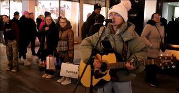 <p>Some voices feel like a whisper from heaven, as if grace itself settled into the moment and weaved itself around every note of this busker&rsquo;s stunning rendition of &lsquo;Hallelujah.&rsquo; Singing on the streets packed with shoppers and passersby stood Zoe Clarke. Dressed to stay warm in her big puffer jacket and a beanie hat, she strummed her guitar to play the song despite the cold.&nbsp;</p>

<p>Her performance isn&rsquo;t something that can be measured in mere notes and chords. There&rsquo;s a stillness in the way she sings, as if each word comes from her soul before it ever reaches her lips. She sings &lsquo;Hallelujah&rsquo; the way it was meant to be sung as a prayer, as a whispered conversation between her and heaven. I love how her voice soars and settles, drawing out every ounce of longing and surrender buried deep in the <a href="https://www.youtube.com/watch?v=TBStN646wI8">lyrics</a>.&nbsp;</p>

<p>&lsquo;Well it goes like this<br />
The fourth, the fifth, the minor fall and the major lift<br />
The baffled king composing Hallelujah<br />
Hallelujah, Hallelujah<br />
Hallelujah, Hallelujah&rsquo;</p>

<p>The song was penned in 1984 by Lenard Cohen but it wasn&rsquo;t until Jeff Buckley released the song in his 1994 album &lsquo;Grace&rsquo; that the song gained traction with listeners. Since then, the song has become a worldwide phenomenon because it's the perfect blend of rock and gospel music. Zoe not only sang every note to perfection stopping shoppers in their tracks&ndash;but she gained fans online as well.&nbsp;</p>

<p>One fan <a href="https://www.youtube.com/watch?v=TBStN646wI8">wrote</a>, &ldquo;It's very rare to see someone do this song justice. That was amazing.&rdquo; Another viewer <a href="https://www.youtube.com/watch?v=TBStN646wI8">added</a>, &ldquo;That performance was hypnotic. From her command of the guitar to her mesmerizing vocal skills, she&rsquo;s a musical treasure. I can&rsquo;t imagine walking through a city and hearing an angel sing. Outstanding talent, young lady. I love Dublin City Today.&rdquo;</p>

<p>Let this song be a moment of connection between your soul and the Lord. Because sometimes, all we can do is lift up our own broken hallelujahs, knowing that somehow, in the mystery of it all, they are heard. We hope you enjoyed this stunning rendition and that it was a reminder that you are seen, you are known, and even in life&rsquo;s messiest moments, your hallelujah is still heard.&nbsp;</p>

<p><em><strong><a href="https://www.godtube.com/bible/psalms/146">Psalms 145:1-5</a></strong> &ldquo;Praise the Lord! Praise the Lord, O my soul! I will praise the Lord as long as I live; I will sing praises to my God while I have my being. Put not your trust in princes, in a son of man, in whom there is no salvation. When his breath departs, he returns to the earth; on that very day his plans perish. Blessed is he whose help is the God of Jacob, whose hope is in the Lord his God.&rdquo;&nbsp;</em></p>
