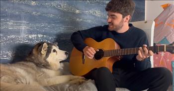 <p>This is by far the cutest thing you will see all day. Buckle up and prepare to be delighted as a man serendates sweet pup with the beloved Toy Story tune, &lsquo;You&rsquo;ve Got a Friend In Me.&rsquo; Sometimes, the most beautiful connections are the ones that need no words&mdash;just a melody, a gentle touch, and a love that runs deep. One man and his husky, Millie, reminded the world of that simple truth in a video that has melted hearts everywhere.</p>

<p>In the <a href="https://www.youtube.com/watch?v=s06lXg0o2yU&amp;ab_channel=milperthusky">clip</a>, a man begins to strum the beloved Toy Story classic as Millie nestles close, her soft paws resting tenderly on the guitar. There&rsquo;s a stillness in her posture, a kind of peaceful joy that tells you she isn&rsquo;t just listening&mdash;she&rsquo;s feeling every note. And when love is this pure, even a song becomes a shared language. She may not understand all the words, but somehow, her heart does.&nbsp;</p>

<p>The internet was quick to fall in love with Millie&rsquo;s reaction. One commenter <a href="https://www.youtube.com/watch?v=s06lXg0o2yU&amp;ab_channel=milperthusky">wrote</a>, "Millie has to be an angel in the form of a dog... there&rsquo;s no doubt about it." Another noticed the <a href="https://www.youtube.com/watch?v=s06lXg0o2yU&amp;ab_channel=milperthusky">way</a> "she stroked the guitar with her paw," calling it adorable and heart-melting.</p>

<p>It&rsquo;s moments like these that remind us how deeply animals feel love, how they recognize kindness, and how they gift us with their trust in return. Millie didn&rsquo;t need words to say, I love you too. Nor did she need words to tell Jordan he&rsquo;s her best friend. &nbsp;She simply looked at him with love and adoration in her eyes the way only dogs can do. It was so sweet to watch.&nbsp;</p>

<p>Because isn&rsquo;t that what friendship is? Being near. Showing up. Letting someone know&mdash;without saying a thing&mdash;that they are loved beyond measure.</p>

<p>And maybe that&rsquo;s why this video touched so many hearts. Because in a world that often feels rushed and chaotic, Millie and her best friend reminded us of something beautiful: Love doesn&rsquo;t have to be complicated. Sometimes, it&rsquo;s as simple as a song and the quiet assurance that you&rsquo;re not alone. If you have a dog friend, take the time to sing a tune or two and let them know they&rsquo;ve got a friend in you!</p>

<p><em><strong><a href="https://www.godtube.com/bible/proverbs/17-17">Proverbs 17:17</a></strong> &ldquo;A friend loves at all times, and a brother is born for adversity.&rdquo;</em></p>
