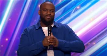 Comedian’s Side-Splitting Act Wins Simon Cowell’s Golden Buzzer