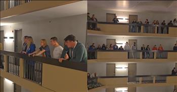 <p>Students gathered for an unforgettable and moving &ldquo;Star-Spangled Banner&rdquo; performance. The massive group of students delivered an awe-inspiring and jaw-dropping rendition of the national anthem. Watch the short but powerful clip of the student singers as they beautifully performed the &ldquo;Star-Spangled Banner.&rdquo;</p>

<p>Many songs will never get old or tired, no matter how many times we hear them. Those lyrics are still as powerful and meaningful as if we&rsquo;re hearing them for the first time. Many people would classify those beloved, unique group of tunes as classics, and rightfully so.</p>

<p>However, there is arguably another, even more elite classification of songs. There are only a handful that will cause nearly everyone in earshot to become emotional each time they are heard or performed. One of those songs, of course, is our nation&rsquo;s anthem: &ldquo;The Star-Spangled Banner.&rdquo; It&rsquo;s a cherished and precious song that often means different things to people.</p>

<p>In a <a href="https://www.tiktok.com/@carrieanngary/video/7468365951696719146">clip posted on social media</a>, hundreds of high school students gathered for a jaw-dropping performance of the patriotic song. It&rsquo;s simply a beautiful rendition, with the nearly 600 students combining their immense musical talents for the awe-inspiring, chilling performance.</p>

<p>Once you think you&rsquo;ve heard and seen all you possibly could of their performance, you&rsquo;re proven wrong. As the video continues, the camera pans further and further out, giving viewers a stunning view of the hundreds of students throughout the hotel singing the national anthem.</p>

<p>The video&rsquo;s description mentions that the performance occurred at a Kentucky Music Educators Association (KMEA) state choir competition and that the students&rsquo; performance is part of an annual tradition that goes back nearly 40 years.</p>

<p>Something might be mildly wrong with you if this performance does not cause you to get at least a little emotional.</p>

<p><em><strong><a href="https://www.godtube.com/bible/colossians/3-16">Colossians 3:16</a></strong>: &ldquo;Let the word of Christ dwell in you richly in all wisdom; teaching and admonishing one another in psalms and hymns and spiritual songs, singing with grace in your hearts to the Lord.&rdquo;</em></p>
