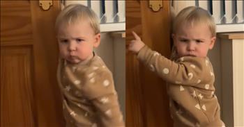 <p>A 2-year-old had a clear and hilarious demand for his uncle. The little guy knew exactly what he wanted his uncle to do and did not shy away when letting him know his thoughts and intentions. Watch the short but hysterical video to see the child&rsquo;s blunt and forthcoming request for his uncle.</p>

<p>No one ever wants to overstay their welcome. Yes, it&rsquo;s nice to stay and visit friends and relatives at their homes. But it is also essential to develop an almost sixth sense to know and understand when it&rsquo;s time to leave. Staying beyond this point can lead to weird and awkward interactions. That&rsquo;s not good for anyone involved.</p>

<p>On the other hand, we also want to be kind and gracious hosts, welcoming all those who may visit our homes. The last thing you want is for someone to feel unwelcome and unwanted, which would also be uncomfortable for everyone. So, this delicate balance must be struck for both parties &ndash; the guests and the hosts.</p>

<p>A <a href="https://www.tiktok.com/@stephenmcmanus601/video/7310299651884731680">hilarious video posted on social media</a> shows a little guy who obviously had no fears or cares about making his guest feel awkward or unwelcome. He wanted his guest to exit the premises as quickly as humanly possible.</p>

<p>The video begins with the youngster making his way off the couch. Once he is able to get to the floor successfully, it&rsquo;s clear that he is not happy about something. He is sporting quite a frown. He then speedily rushes across the room until he reaches the front door.</p>

<p>At the door, the little guy unlocks it, holds it open and glares in the direction of someone in the room. If what he wanted was already clear enough, he used his left hand to point outside the door. It&rsquo;s time for the guest to leave, according to the youngster.</p>

<p>The video&rsquo;s description states, &ldquo;When your 2-year-old nephew can&rsquo;t stand ye anymore.&rdquo; Perhaps he had a long day and wanted to get to sleep?</p>

<p><em><strong><a href="https://www.godtube.com/bible/matthew/25-35">Matthew 25:35</a></strong> &ldquo;For I was in need of food, and you gave it to me: I was in need of drink, and you gave it to me: I was wandering, and you took me in;&rdquo;</em></p>
