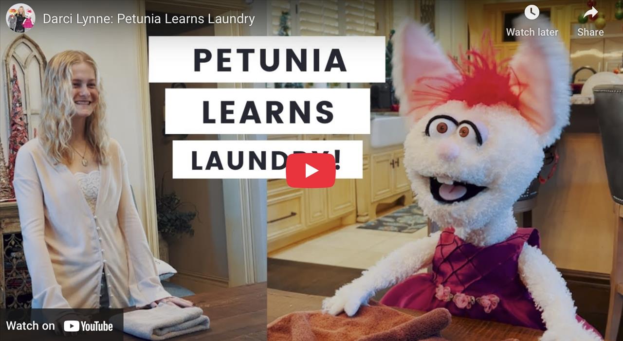 <p>Well, that&rsquo;s the last time I ever ask Petunia to help out with laundry 😅</p>
