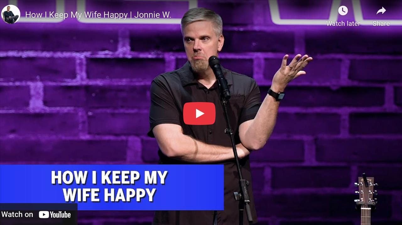 <p>Comedian Jonnie W on keeping his wife happy&hellip;</p>
