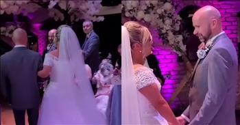 <p>One bride wowed her guests and her husband-to-be with her unforgettable musical entrance. The woman&rsquo;s entrance was unlike anything you&rsquo;ve ever seen at a wedding ceremony. Watch the short clip to see how the bride surprised her family, friends and her groom with how she walked into the room.</p>

<p>Weddings are special and sacred ceremonies. The bride and groom, standing before their friends, family and God, pledge to stay together until death do them part. Guests are literally seeing a family formed before their eyes. What could be more beautiful than that?</p>

<p>However, while every wedding is beautiful and meaningful, you can probably guess what will happen and what will be said. Likely, nothing that occurs during the ceremony will surprise you, which is fine because those traditions have existed for centuries for a reason. But what one bride did caught everyone by surprise.</p>

<p><a href="https://www.youtube.com/watch?v=s6vfVG6kWb0">In a clip posted on YouTube</a>, guests are all on their feet, and the groom is waiting patiently at the altar. Shania Twain&rsquo;s &ldquo;You&rsquo;re Still the One&rdquo; has started playing, and all left is for the bride to make her way down the aisle. The wedding ceremony is moments from getting underway.</p>

<p>Moments later, someone starts singing the beloved loved song. When the bride doesn&rsquo;t immediately walk into the room, several guests are left baffled, wondering about the bride&#39;s location. She then appears as she is being escorted down the aisle.</p>

<p>To everyone&rsquo;s amazement and surprise, the person beautifully singing is the bride herself. This tear-jerking moment becomes even more special and mind-blowing; the clip mentions that the bride has no professional singing experience and spent months practicing for her walk down the aisle.</p>

<p>The look on the groom&rsquo;s face as he watches his bride beautifully sing those memorable lyrics is pure love and astonishment. That is a moment neither of them will forget for the rest of their lives.</p>

<p><em><strong><a href="https://www.godtube.com/bible/genesis/2-24">Genesis 2:24</a></strong> &ldquo;Therefore shall a man leave his father and his mother, and shall join to his wife: and they shall be one flesh.&rdquo;</em></p>
