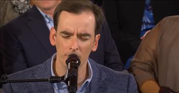 <p>Bradley Walker and Gaither Music deliver a powerful and moving rendition of &lsquo;The Old Rugged Cross&rsquo; live from The Barn at Sycamore Farms in Nashville, Tennessee. It&rsquo;s a beautiful old hymn done wonderfully well.</p>

<p>Bill Gaither leads the choir of voices, and there are many in the large space. Several with microphones are scattered among the group, which may be close to 200 Christian brothers and sisters. We see faces filled with emotion. Some smile and others are somber, but all know the price that Jesus paid for us. And all know the words of this timeless hymn, written by <a href="https://sacredlyrics.com/the-old-rugged-cross/">George Bennard in 1912</a>. &nbsp;&nbsp;</p>

<p><a href="https://www.bradleywalker.com/about/">Bradley Walker</a> begins singing at 1:50, and his solo is perfect from the first note. His incredible voice combined with his heartfelt expression of the lyrics ,causes chills and gives goosebumps! His fellow musicians delight in and savor each precious word he sings.&nbsp;</p>

<p><a href="https://en.wikipedia.org/wiki/Bradley_Walker_(singer)">Born in 1978 in Alabama</a>, Mr. Walker is well known in country and gospel music circles. He&rsquo;s recorded alongside top names in country, gospel, and bluegrass, including: The Oak Ridge Boys, Vince Gill, Alison Krauss, Ricky Skaggs, and more.&nbsp;</p>

<p>At 2:30, Bradley gets a round of applause and he is joined again by the group to sing the chorus. With great reverence, the ladies and gentlemen close their eyes, look toward Heaven, and rock with the music. Some are teary-eyed.&nbsp;</p>

<p>Here is the <a href="https://sacredlyrics.com/the-old-rugged-cross/">moving and memorable chorus</a> from &lsquo;The Old Rugged Cross:&rsquo;</p>

<p>&lsquo;So I&rsquo;ll cherish the old rugged Cross<br />
Till my trophies at last I lay down<br />
I will cling to the old rugged Cross<br />
And exchange it someday for a crown&rsquo;</p>

<p>When Mr. Walker sings the perfect final note, he holds the word &ldquo;crown&rdquo; for a nice, long time. He gets another big hand, but his expression reveals that he is a humble man of faith.&nbsp;</p>

<p>Life is short, but for those who believe in Jesus, he&rsquo;s paid the price and given us a nice, long future in eternity!&nbsp;</p>

<p><em>&ldquo;And whoever does not carry their cross and follow me cannot be my disciple.&rdquo; <strong><a href="https://www.godtube.com/bible/luke/14-27">Luke 14:27</a></strong></em></p>
