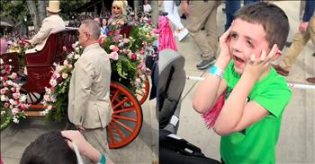 <p>An 8-year-old lost his mind when he saw Dolly Parton. The young man could not contain his excitement at seeing the &ldquo;Jolene&rdquo; singer in person, a mere few feet away from him. Watch the short but hilarious and sweet video to see the youngster&rsquo;s reaction when he spotted the &ldquo;9 to 5&rdquo; singer.</p>

<p>Dolly Parton is a Hollywood legend who has been entertaining audiences for decades. She has managed to experience a long successful career. The incredibly talented woman has graced the silver screen and television, showing her acting ability in several roles. But it&rsquo;s likely her voice and iconic, beloved tunes that have won her legions of dedicated fans.</p>

<p>Dolly is beloved for her acting, singing, and many charitable and philanthropic endeavors. A hilarious but heartwarming <a href="https://www.tiktok.com/@rameyfamily.4/video/7482958205153234207">clip posted on social media</a> shows just how deep and young Dolly&rsquo;s fandom goes.</p>

<p>In the video, people line the sidewalk at Dollywood, a theme park in Pigeon Forge, Tennessee, which Dolly co-owns, as she rides in a parade down the center of the street. Everyone is having a great time as they wave, shout and jump for joy as she makes her way down the road. It&rsquo;s a joyous and happy sight, for sure.</p>

<p>However, while everyone is excited to see the Hollywood legend, one little guy is arguably her biggest fan, given his massive and unexpected reaction to seeing Dolly. Once he spots Dolly, he begins screaming, &ldquo;Oh my God,&rdquo; repeatedly. He cannot believe she is mere feet away from him.</p>

<p>The little guy has a big enough reaction that he actually catches Dolly&rsquo;s attention. She leans over in his direction and points and waves at him. She clearly got quite the kick at seeing how the youngster reacted to seeing her. Her simple but sweet acknowledgment of him probably made his day, possibly even his week. That&rsquo;s sure to be a moment he will remember forever.</p>

<p><em><strong><a href="https://www.godtube.com/bible/romans/15-13">Romans 15:13</a></strong> &ldquo;Now may the God of hope make you full of joy and peace through faith, so that all hope may be yours in the power of the Holy Spirit.&rdquo;</em></p>
