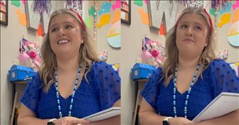 <p>A teacher asked her students about the weight of a rainbow, and the answers she received were priceless. The question to the class was part of a joke. Hilariously, the kids took her question very seriously. Watch the short but hysterical clip to hear how the children responded and to learn how much a rainbow weighs.</p>

<p>Teaching is a good and noble profession. Educators are very important people in the lives of children. Those men and women who work in classrooms help to mold and influence the next generation. What teachers say and do and how they say and do it will have a great impact on those little ones for years to come.</p>

<p>Education is critical and the sole reason children are sent to school daily. They are being taught skills and knowledge that will help them become fully functioning and contributing members of society. However, not every moment in the classroom has to be all business. Children especially need moments of fun, laughter and where they can just be kids.</p>

<p>One woman, a fifth-grade teacher, has devised a way to give her students a moment of levity every day. She uses what she calls &ldquo;The Joke of the Day.&rdquo; <a href="https://www.youtube.com/shorts/5fgtewTlEiU">In a clip posted on YouTube</a>, her joke of the day involved the weight of rainbows. She asked the students what they weighed and got some priceless responses.</p>

<p>She got all kinds of answers. One child said, &ldquo;A lot of gold coins.&rdquo; Another suggested an ounce, while someone else said, &ldquo;Nothing.&rdquo; &nbsp;One kid went very scientific with his answer, mentioning how tiny it would be considering how much light weighs.</p>

<p>In the end, the answer to the teacher&rsquo;s joke was cute and one that will probably cause you to roll your eyes as you chuckle to yourself!</p>

<p><em><strong><a href="https://www.godtube.com/bible/job/8-21">Job 8:21</a></strong> &ldquo;The time will come when your mouth will be full of laughing, and cries of joy will come from your lips.&rdquo;</em></p>
