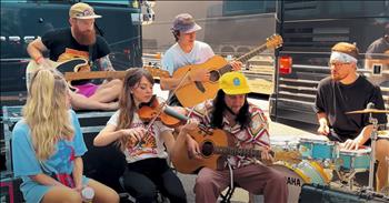 <p>Ever been behind the scenes? Have you ever seen Lindsey in everyday life? If not, you will love how Lindsey Stirling and Walk Off The Earth wow with the &lsquo;On The Road Again&rsquo; cover.&nbsp;</p>

<p>When we get to step behind the curtains, we get to catch a glimpse of the real magic that happens offstage. It&rsquo;s a rare, sacred thing to see what goes into making a show, not just a performance but a living, breathing work of art. And if you haven&rsquo;t yet witnessed it, oh, you&rsquo;re in for a treat. Lindsey Stirling and the incredible crew of Walk Off the Earth are giving us an inside look into their journey together.&nbsp;</p>

<p>Their cover of &lsquo;On The Road Again&rsquo; is a reminder of what true teamwork and genuine joy in the process look like.</p>

<p>Imagine it: the sound of tires on the road, the bus loaded up with gear and instruments, and yet, in the midst of the bustle, there&rsquo;s this sense of togetherness that weaves them all together as they get ready for another show. As the camera pans across a scene full of laughter, boating, playing on mini cars, posing for photos, high-fives, and moments of quiet camaraderie, we realize something. These aren&rsquo;t just performers putting on a show; this is a team&mdash;family, really&mdash;who lives, breathes, and shares everything, from the music to the small, intimate moments in between.</p>

<p>But behind that carefree playfulness, there&rsquo;s sacrifice. There are long hours, early mornings, late nights, and the exhausting work of rehearsals, packing, and setting up. There are so many moments of missing family and moments of being away from home for what feels like forever. But in this glimpse behind the scenes, you see how Lindsey and her team embrace all of it because they&rsquo;ve built something together that is worth every ounce of energy. Every song they share is a reflection of that closeness, that bond forged not just in the music but in the journey.&nbsp;</p>

<p>So, the next time you hear the song &lsquo;On The Road Again,&rsquo; remember&mdash;it&rsquo;s not just the lyrics that bring it to life. It&rsquo;s the way Lindsey Stirling, Walk Off the Earth, and their whole team live and breathe the road. A road paved with the kind of family love that makes you want to take the long way home.</p>

<p><em><strong><a href="https://www.godtube.com/bible/hebrews/10-24">Hebrews 10:24-25</a></strong> "Let us consider how we may spur one another on toward love and good deeds, not giving up meeting together, as some are in the habit of doing, but encouraging one another&mdash;and all the more as you see the Day approaching."</em></p>
