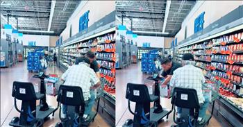<p>One man&rsquo;s act of kindness for an elderly grocery store shopper warms hearts. The loving and caring act was captured on camera as the man helped the older shopper transfer his items from one cart to another. Watch the short but powerful video to see the unexpected act of kindness.</p>

<p>This world is often a cold, cruel and uncaring place. Spend enough time in public and around people today, and it would be easy to think that everyone is just out for themselves. Everywhere we look, from the news to our workplaces and the government, this self-centered, dog-eat-dog mentality is on display. Who cares what happens to someone else if I get mine, right?</p>

<p>Well, it turns out that not everyone is just out for themselves. Some people unexpectedly lend a helping hand when they see someone in need. <a href="https://www.tiktok.com/@brittanykievit/video/7480637232219524395">A clip posted on social media</a> proves this.</p>

<p>The video, which the man&rsquo;s wife captured, shows one man helping an elderly gentleman in the grocery store. The younger man is spotted carefully taking items from the man&rsquo;s motorized cart into a second cart. They can also be heard conversing and laughing as he does this.</p>

<p>The text that appears in the middle of the screen, explains the situation and what led to the sweet and heartwarming scene.</p>

<p>&ldquo;I love my husband,&rdquo; the text reads. &ldquo;A man&rsquo;s buggy died in the middle of getting his groceries. My husband ran to get him a new one.&rdquo;</p>

<p>Showing someone kindness doesn&rsquo;t require talent or a special skill. It just involves spotting a need and having concern for the well-being of someone else and then acting in a way that fulfills their need. It really is that easy to be kind and show compassion. Everyone can be kind, and this world can never have too much kindness.</p>

<p><em><strong><a href="https://www.godtube.com/bible/philippians/2-4">Philippians 2:4</a></strong> &ldquo;Not looking everyone to his private good, but keeping in mind the things of others.&rdquo;</em></p>
