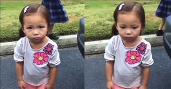 <p>A little one&rsquo;s hysterical take on her day is pure comedy. The young lady responded sincerely to a question about her day. Watch the short but hilarious video to see and hear a youngster answer a question about her day.</p>

<p>For the most part, we are all incredibly blessed. Our needs are met and fulfilled regularly, and often, we have many of our wants and desires provided as well. The Lord has touched and impacted our lives in countless ways, giving us much more than we deserve.</p>

<p>Knowing and understanding how much we&rsquo;ve been blessed will likely make us feel ashamed and embarrassed for complaining about anything. However, we are still human, and when things don&rsquo;t go our way 100 percent of the time, we tend to air those grievances and let others know how we feel. Even the most grateful person will complain from time to time.</p>

<p><a href="https://www.youtube.com/shorts/QzK_QjC5oec">A clip posted on social media</a> shows a young woman who was unhappy about her day and was not shy about letting others know about it. She had just completed her first day of preschool. The video shows the child answering a question about how things went and her favorite part of her day.</p>

<p>The little lady&rsquo;s unexpected answer is hysterical. But her delivery, in such a serious and business-like tone, makes the clip even better. It&rsquo;s almost like she is completely worn out from her big day at preschool and can barely even stand being questioned about the day&rsquo;s events.</p>

<p>&ldquo;So, you just finished your first day of preschool, right?&rdquo; the woman behind the camera asks the child. &ldquo;Did you have fun, Hanna?&rdquo;</p>

<p>The child nods slightly, indicating that she did have fun. Then things take a hilarious but unexpected turn. The child&rsquo;s answer contradicts her head nod.</p>

<p>&ldquo;What was the best part?&rdquo; the woman asks the child.</p>

<p>&ldquo;Leaving,&rdquo; the little girl responds.</p>

<p>Everyone has had those kinds of days.</p>

<p><em><strong><a href="https://www.godtube.com/bible/proverbs/22-6">Proverbs 22:6</a></strong> &ldquo;If a child is trained up in the right way, even when he is old he will not be turned away from it.&rdquo;</em></p>
