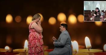 <p>The forecast? Love is in the air&ndash;with a 100 percent chance of happily ever after when a TV meteorologist proposes to his girlfriend on air during a weather report. It was just another ordinary weather report in Texas&mdash;or so viewers thought.&nbsp;</p>

<p>The green screen stood ready, the forecast maps queued up, and the cameras rolled. But this wasn&rsquo;t just about cold fronts and storm warnings. No, this was about a different kind of front moving in&mdash;one that filled the greenscreen with candlelights, additional romance, and a life-changing question.</p>

<p>Meteorologist Carter Vandrasik, usually the one predicting the future with Doppler radars and high-pressure systems, decided to make a bold prediction of his own. He wasn&rsquo;t just tracking temperatures; he was forecasting forever.</p>

<p>Bringing his girlfriend, Ashton Cheatham, onto the set under the pretense of an interview, Carter kept his cool&mdash;like a perfectly calm spring morning&mdash;before asking the production team to swap the weather map for a flickering candlelight backdrop. And just like that, the climate in the studio changed from professional to personal, from routine to breathtaking.</p>

<p>With a heart full of love (and maybe a few nervous gusts of adrenaline), Carter took Ashton&rsquo;s hands and spoke of their journey&mdash;of long-distance stretches, of faith that anchored them through every storm, of a love steady as the sunrise. And then, just as a warm front overtakes the chill, he knelt down, ring in hand, and asked her to be his forever forecast.</p>

<p>Tears fell like summer rain. A radiant smile broke like dawn. And before the studio lights, the cameras, and the thousands watching, Ashton&rsquo;s &ldquo;yes&rdquo; sent the love barometer soaring.</p>

<p>Love stories don&rsquo;t always come with perfect conditions. Sometimes, there are storms. Sometimes, there are long stretches of waiting, of trusting, of believing that the sun will shine again. But when God writes the script, when He holds the forecast, love is never left out in the cold. And it&rsquo;s the most incredible kind of love there is.&nbsp;</p>

<p>As for the final forecast?</p>

<p>A lifetime of love, with a high chance of joy and zero percent chance of regret!</p>

<p><em><strong><a href="https://www.godtube.com/bible/mark/10-9">Mark 10:9</a></strong> &quot;Therefore what God has joined together, let no one separate.&quot;</em></p>
